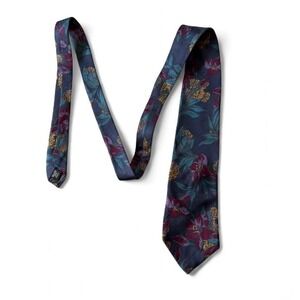 Vintage 90s Strathmore Silk Floral‎ Necktie